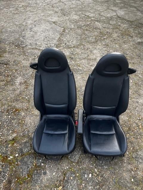 Smart fortwo zwart lederen stoelen, Ophalen, Gebruikt, Smart