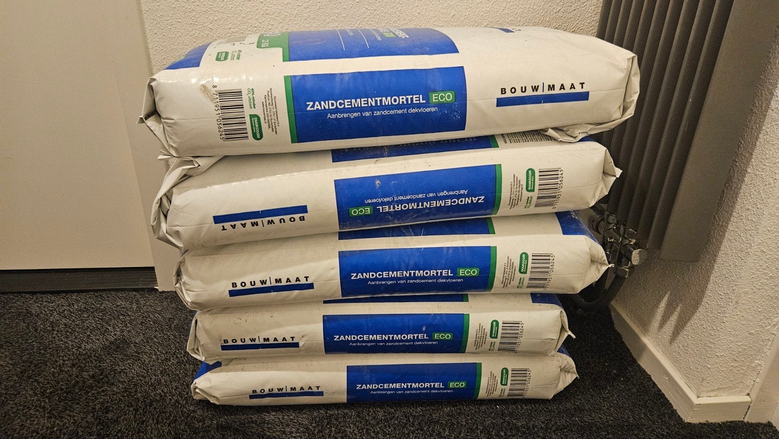 Zandcement mortel Bouwmaat, Ophalen, Nieuw