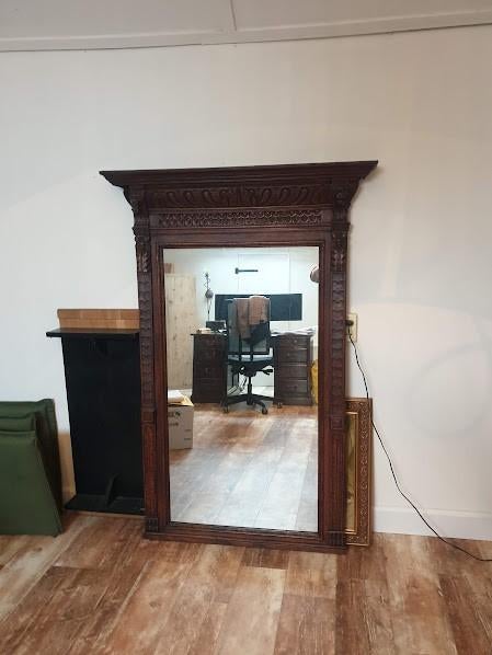 spiegel, Antiek en Kunst, Ophalen, Rechthoekig, 50 tot 100 cm, 150 tot 200 cm