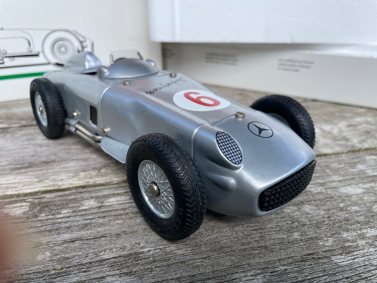 Märklin Mercedes-Benz W196 Formule 1 modelauto rond 1975, Hobby en Vrije tijd, Modelbouw | Auto's en Voertuigen, Overige merken