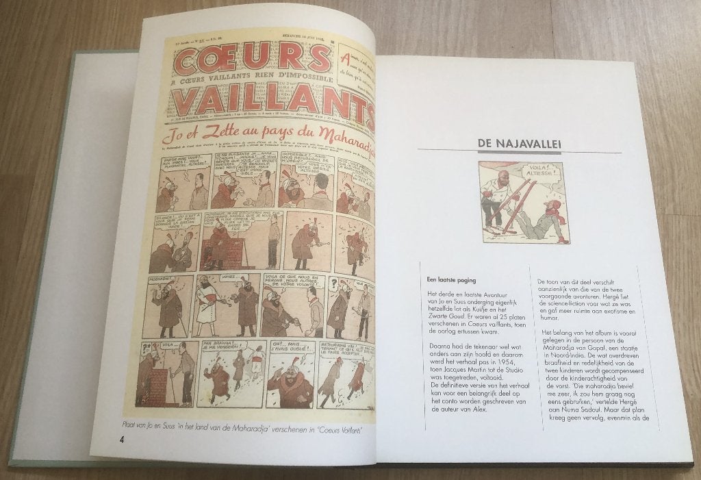 KUIFJE - DE NAJAVALLEI/ DE GUITENSTREKEN VAN QUICK & FLUPKE, Eén stripboek, Ophalen of Verzenden, Zo goed als nieuw, Hergé