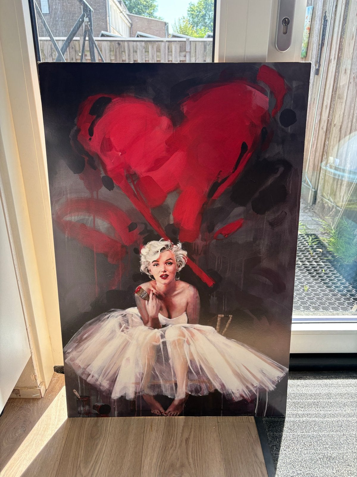 Marilyn Monroe Canvas Schilderij - Pop Art Decoratie, Antiek en Kunst, Kunst | Schilderijen | Modern, Ophalen, Film, Print, Op houten frame