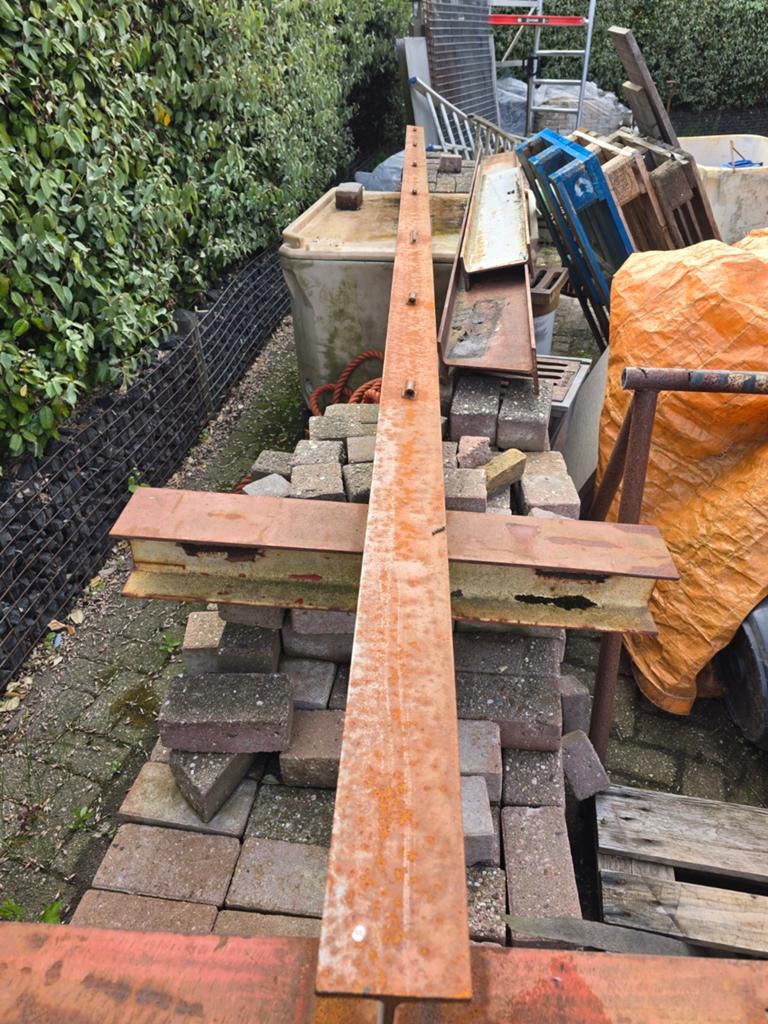 Stalen IPE balken, Doe-het-zelf en Verbouw, Metalen, Ophalen, Gebruikt, IJzer