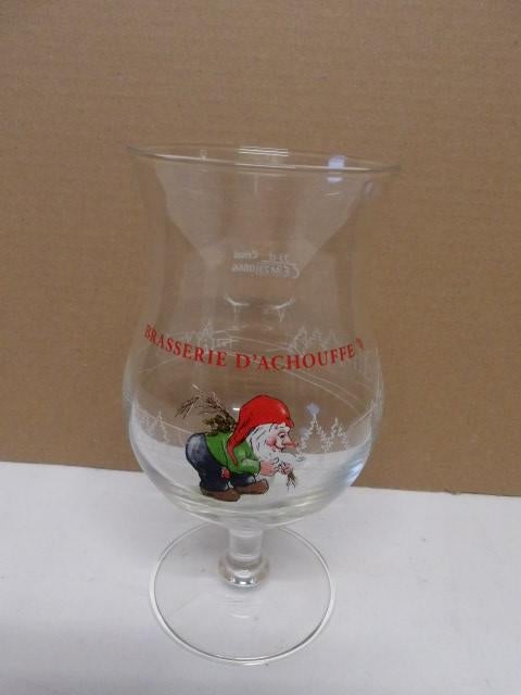 La Chouffe bier glas (nr.3), Ophalen of Verzenden, Nieuw, Glas of Glazen, Overige merken