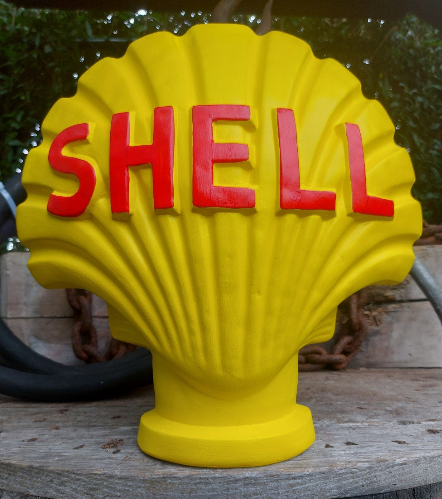 Decoratieve Shell reclame schelp reclamebeeld shell, Ophalen of Verzenden, Reclamebord