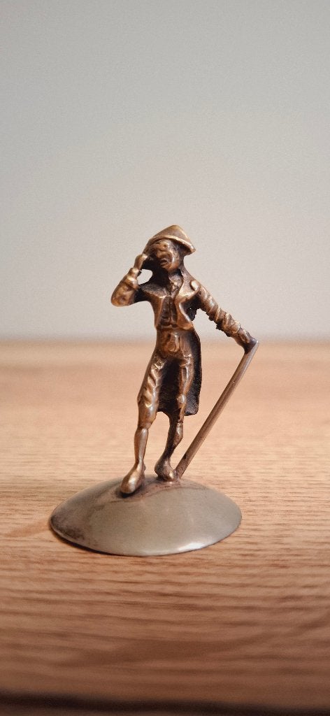 Figuurtje heer met wandelstok Oudhollands, Verzamelen, Ophalen of Verzenden, Zo goed als nieuw, Mens