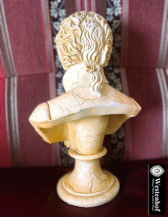 Componist buste Mozart borstbeeld - verzameling - decoratie, Verzenden, Buste, 20 - 50 cm, Overige materialen