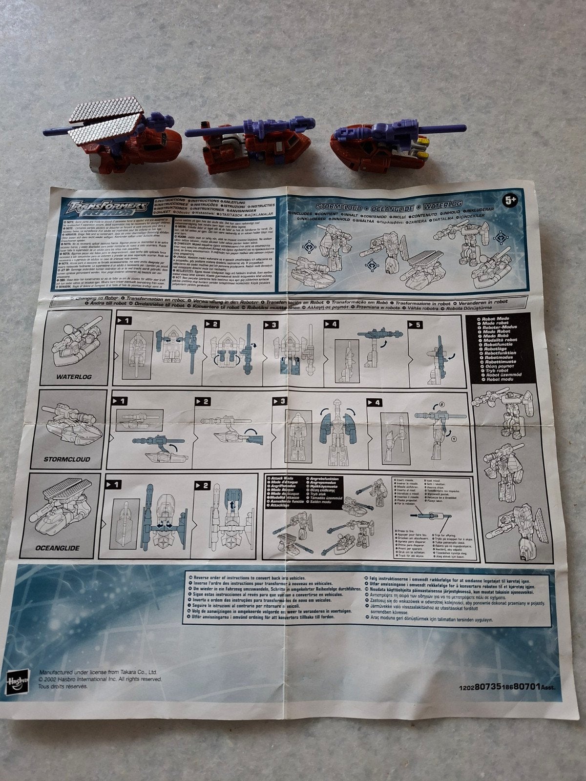 Transformers Mini-Cons met instructies, Ophalen of Verzenden, Gebruikt, Overige merken