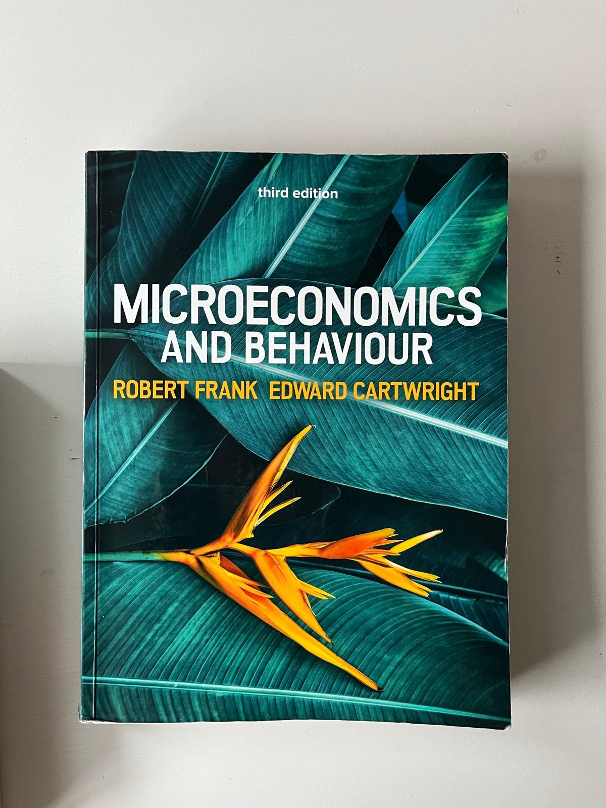 Microeconomics and Behaviour 3e editie Robert Frank, Ophalen of Verzenden, Gamma, Zo goed als nieuw, WO