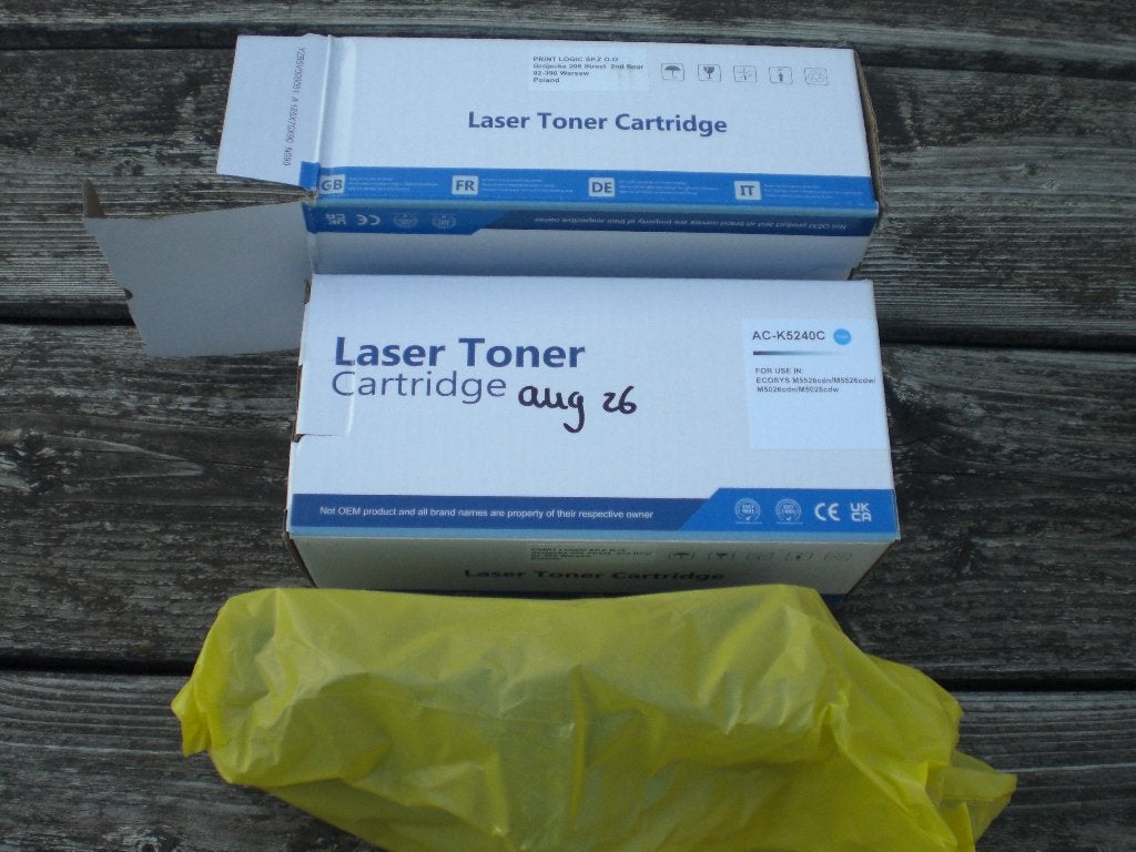 2x laser toner cartridge  - nieuw-   geel en cyaan, Ophalen of Verzenden, Nieuw, Toner, Onbekend