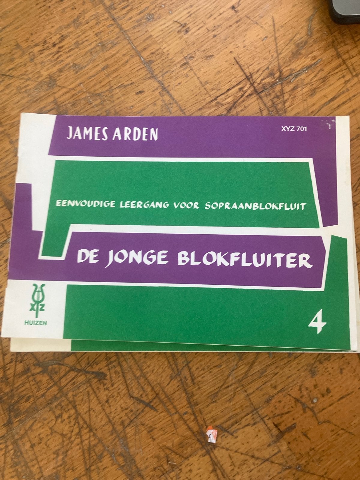 De Jonge Blokfluiter 4 - James Arden (XYZ 701), Gebruikt, Overige genres, Les of Cursus, Ophalen of Verzenden