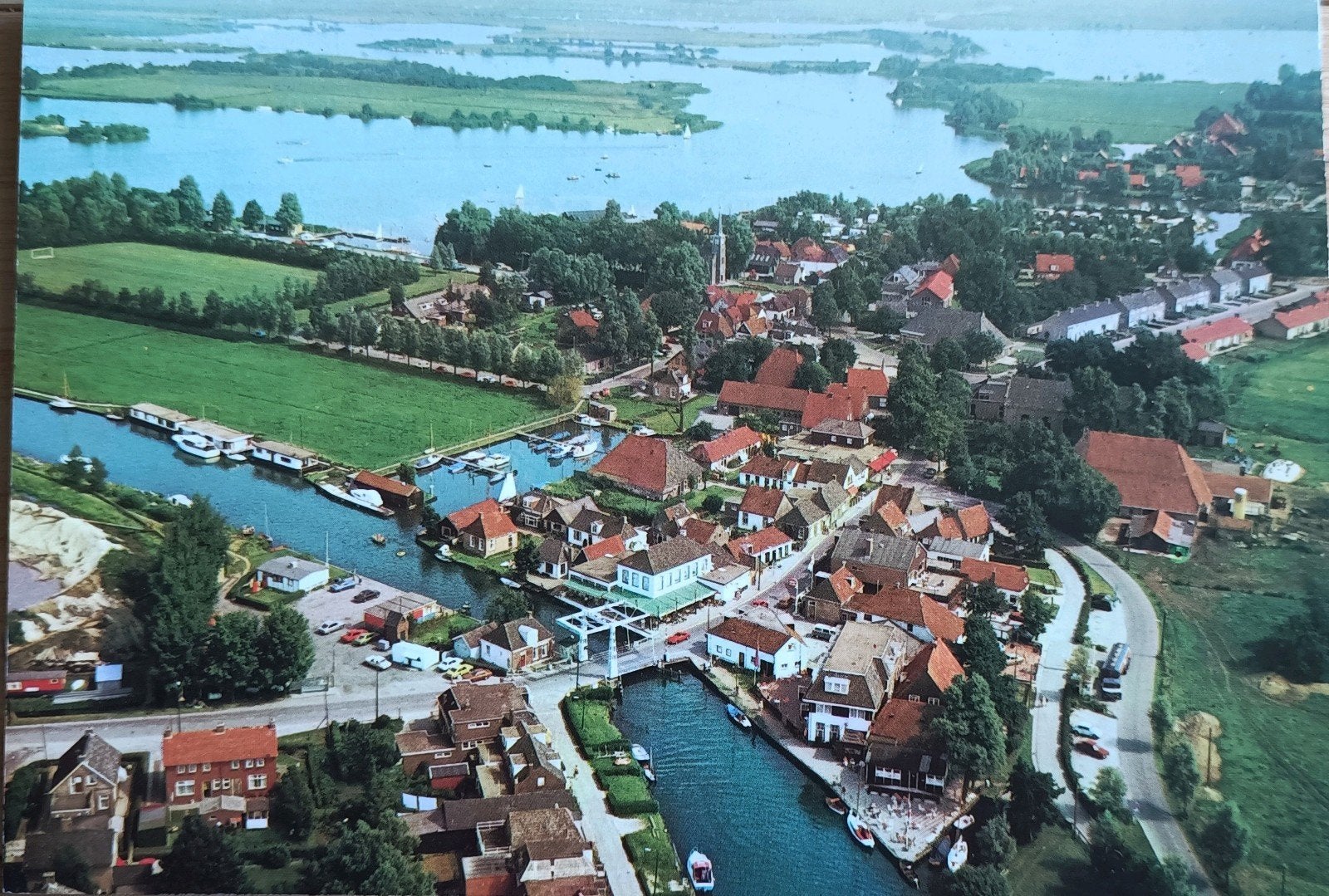 Terhorne in vogelvlucht. 1984, Verzenden, 1980 tot heden, Gelopen, Friesland