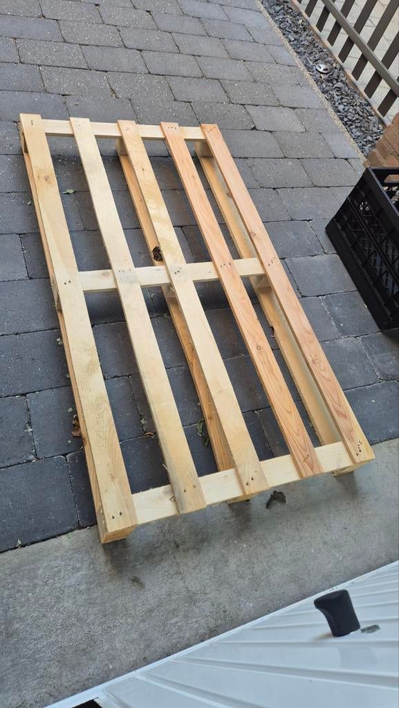 Pallet gratis, Doe-het-zelf en Verbouw, Hout en Planken, Ophalen, Vuren, Minder dan 200 cm, Pallet