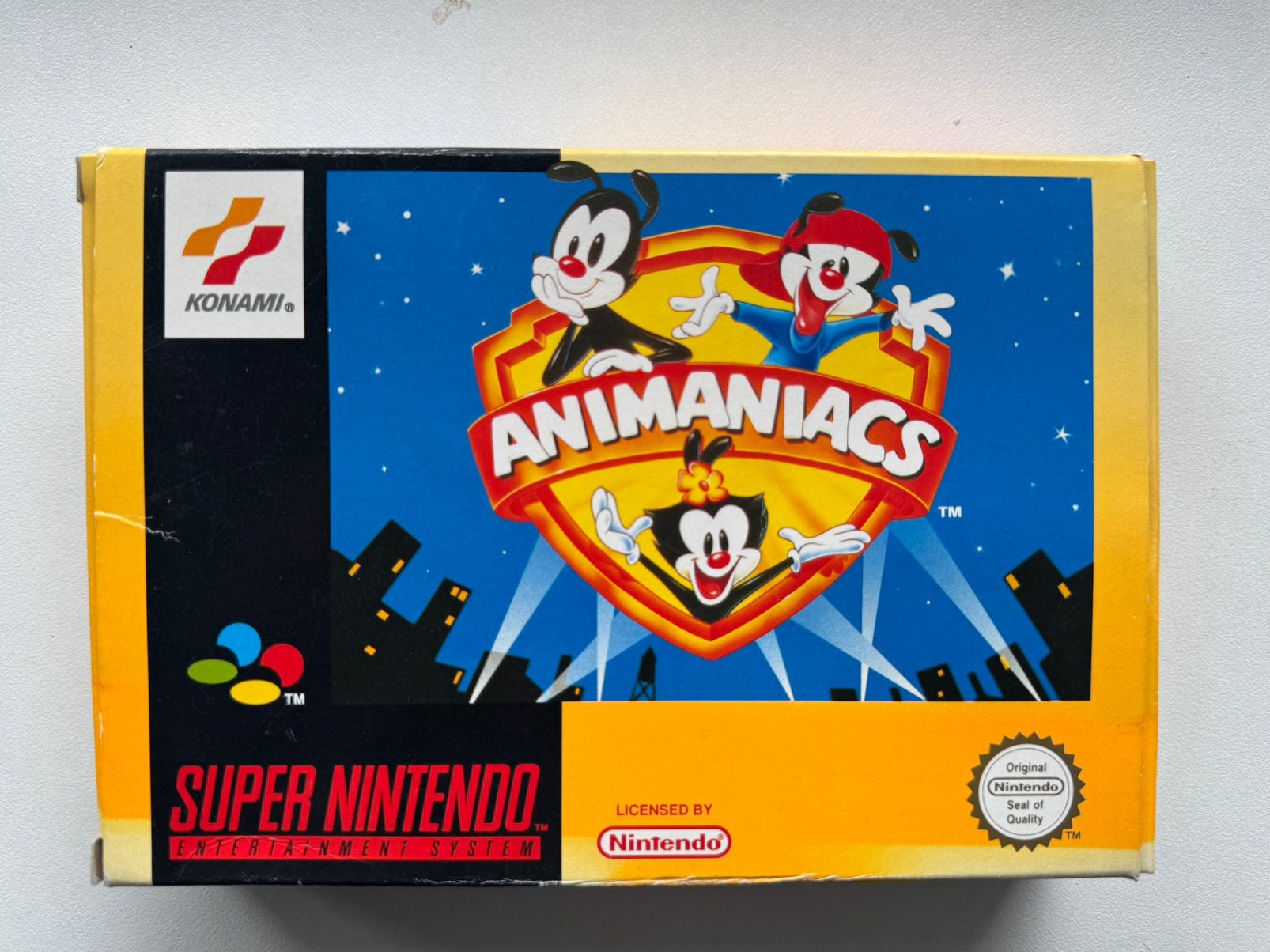 Animaniacs Super Nintendo SNES Game - Compleet in doos, Gebruikt, 1 speler, Ophalen of Verzenden, Vanaf 3 jaar