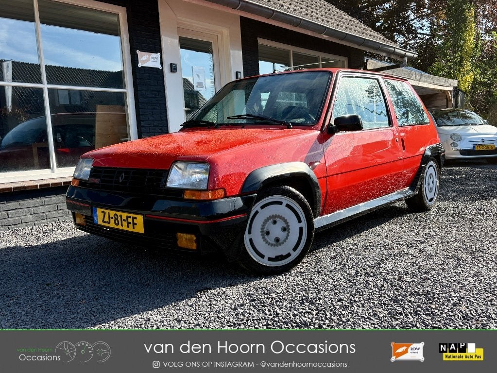 Renault 5 1.4 GT Turbo DAKJE | TURBINE | HARDE AUTO | PROJEC, Auto's, Voorwielaandrijving, Renault, 116 pk, Bedrijf