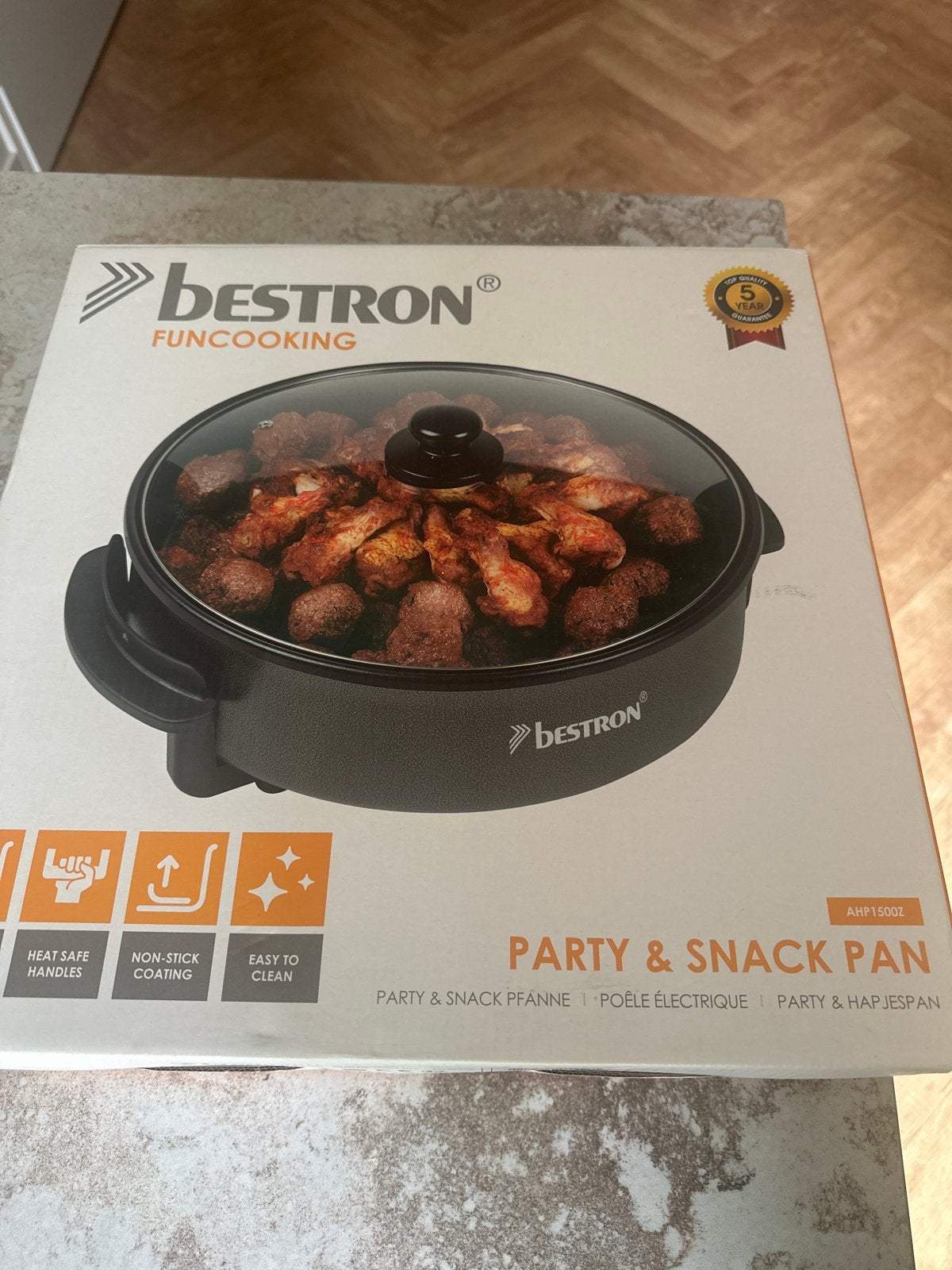 Bestron FunCooking Party & Snack Pan AHP1500Z, Verzenden, Zo goed als nieuw