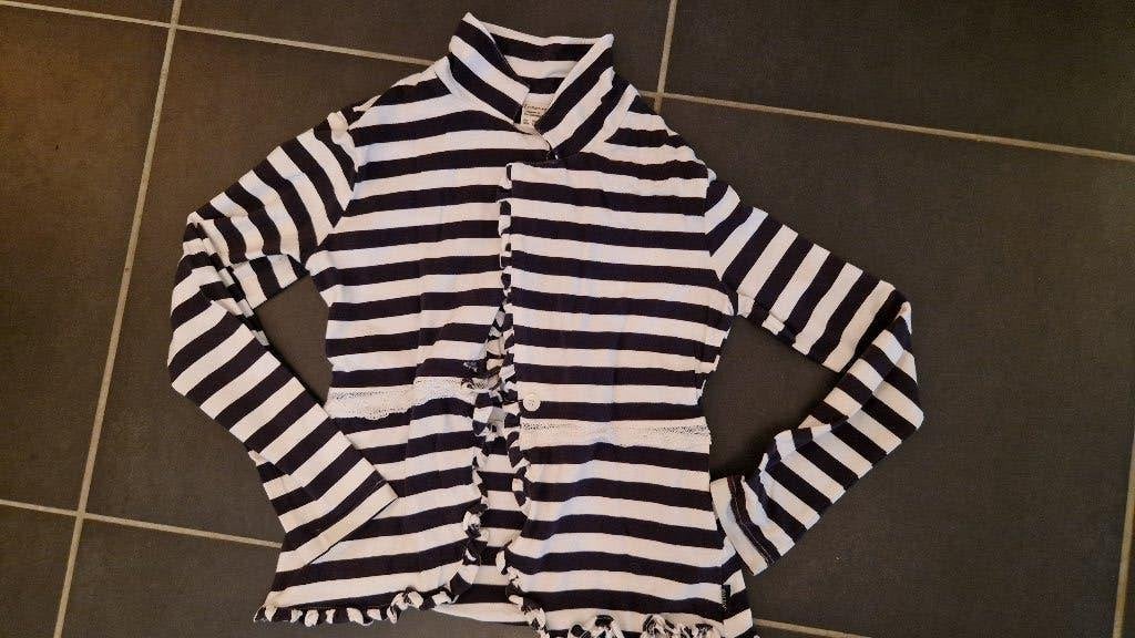 Zwart wit gestreept colbert jasje merk Jottum maat 152, Kinderen en Baby's, Meisje, Jottum, Ophalen of Verzenden, Zo goed als nieuw