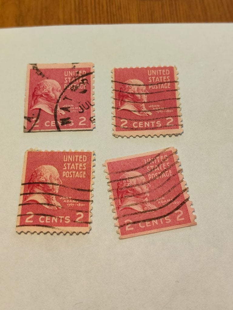 8222 usa 4 verschillende john adams, Verzenden, Noord-Amerika