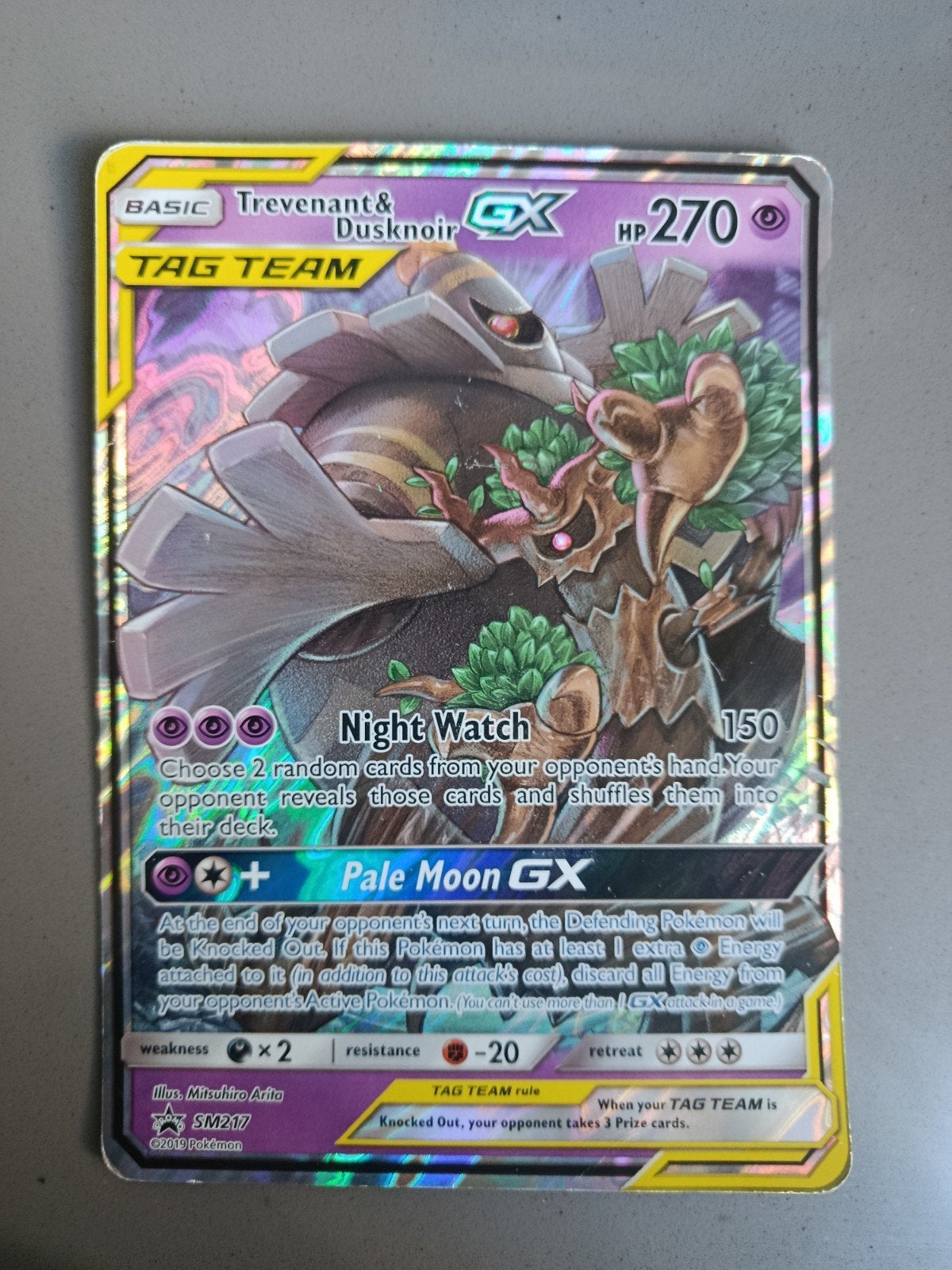 Trevenant & dusknoir Tag team GX JUMBO card, Ophalen of Verzenden