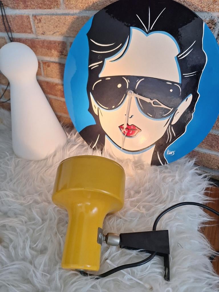Retro vintage wandspot ANVIA., Huis en Inrichting, Lampen | Spots, Ophalen of Verzenden, Metaal of Aluminium