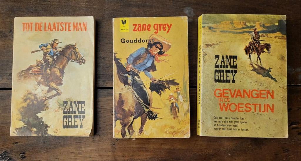 Laatste kans: drie westernpockets Zane Gray samen € 1,50, Boeken, Ophalen of Verzenden, Zo goed als nieuw
