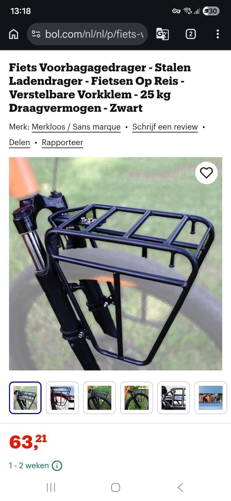 Bagagedrager, Fietsen en Brommers, Fietsaccessoires | Bagagedragers, Ophalen, Nieuw