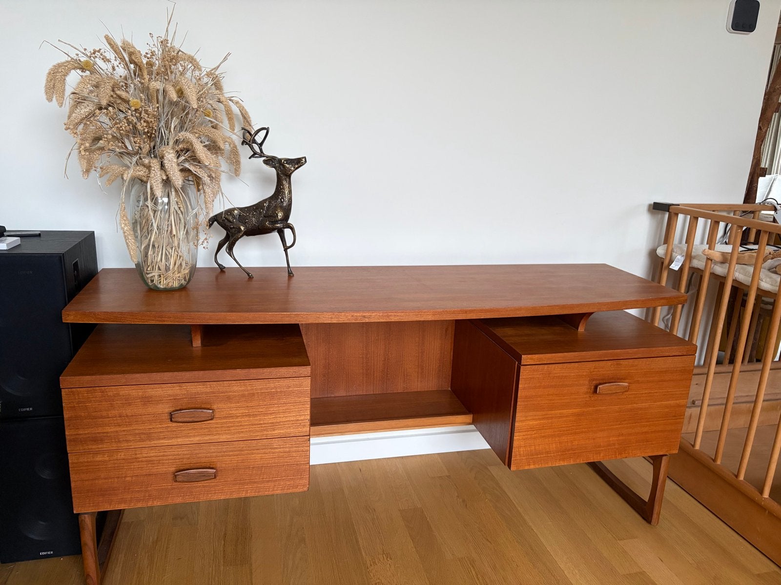 Vintage G Plan Teakhouten Bureau - Midcentury Design, Ophalen, Met lades, Gebruikt, Hout