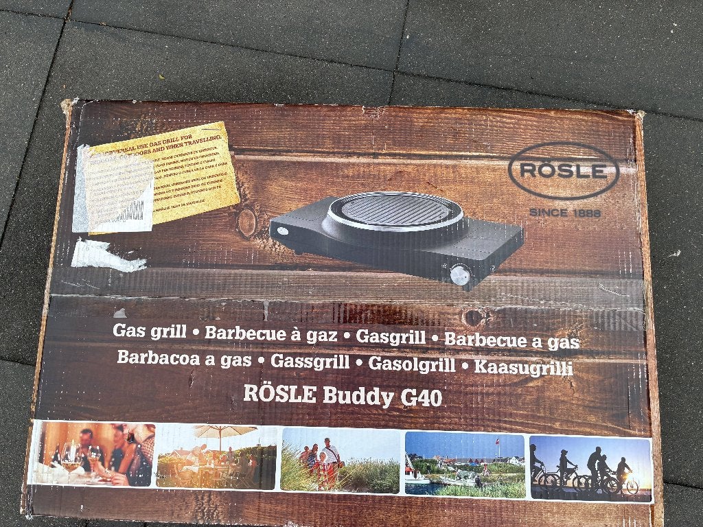 BBQ gasgrill van Rosle buddy G40, Ophalen, Zo goed als nieuw, Gas, Vrijstaand