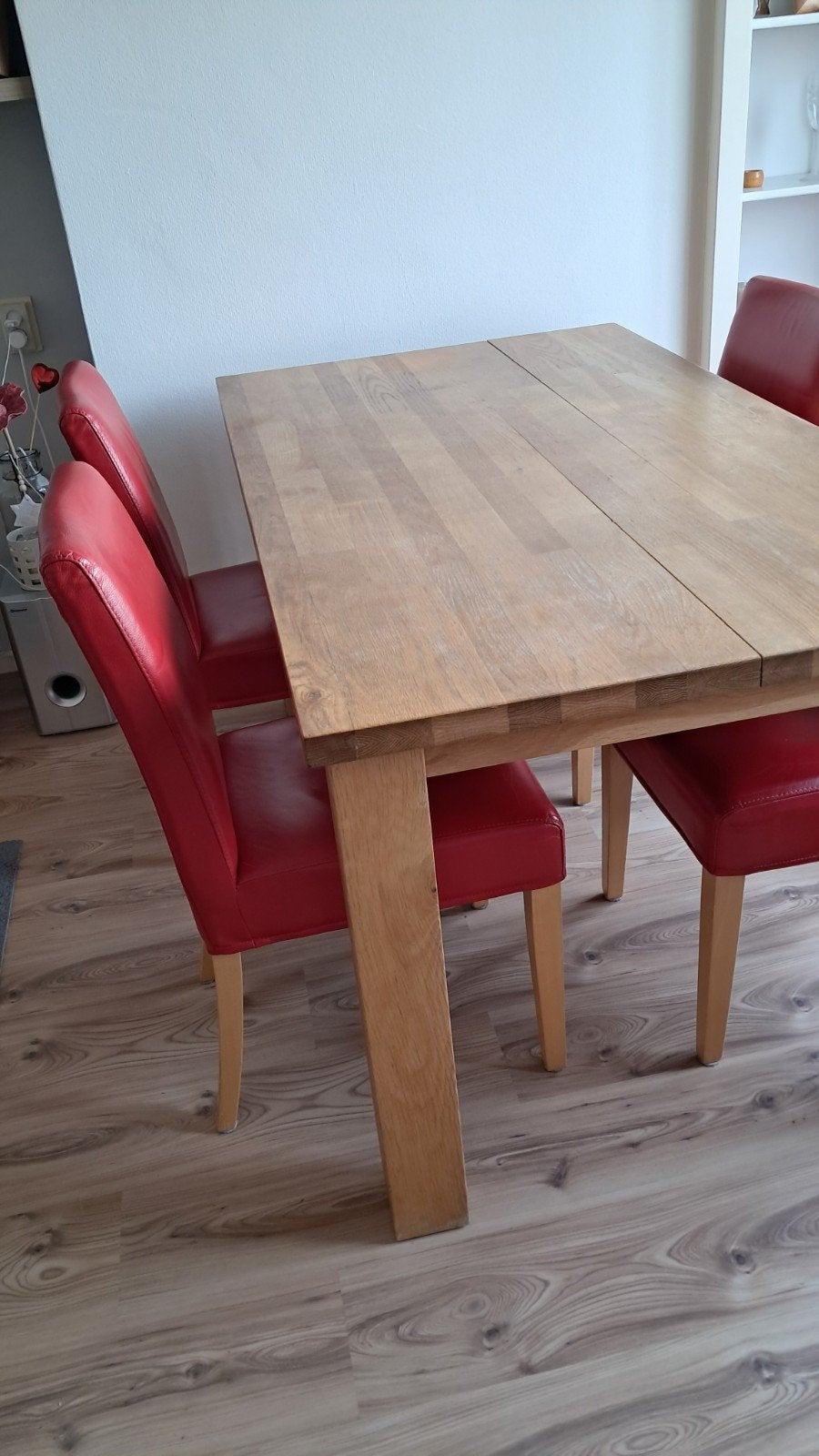 Retro Eettafel met stoelen, Huis en Inrichting, Complete eetkamers, Ophalen, Gebruikt, 4 tot 6 stoelen