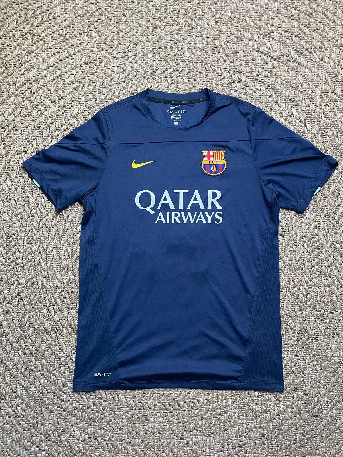Nike FC Barcelona Training Shirt 2013/14 - Angelo #10 Maat L, Maat L, Verzenden, Gebruikt, Shirt