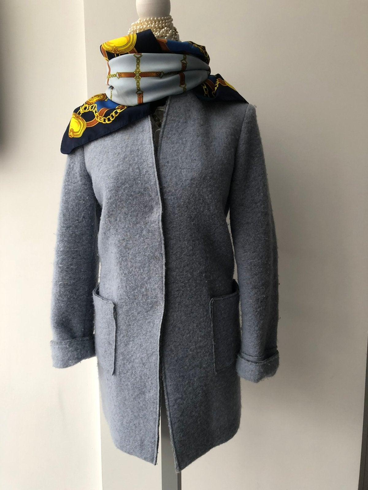 Als Nieuw Purdey blazer jas blauw 42 44 xl xxl, Verzenden, Zo goed als nieuw, Maat 42/44 (L), Blauw
