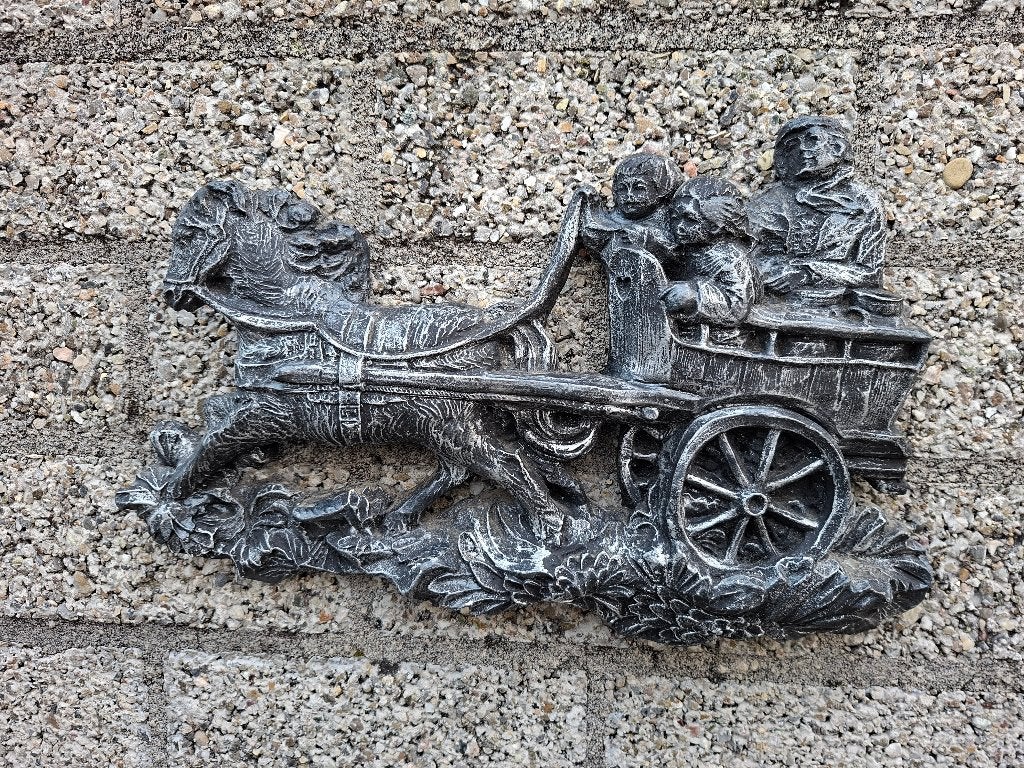 paard en wagen muurhanger, Ophalen of Verzenden, Gebruikt