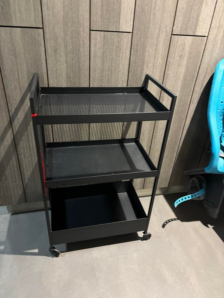 IKEA RÅSKOG Roltafel - Zwart, Ophalen, Gebruikt