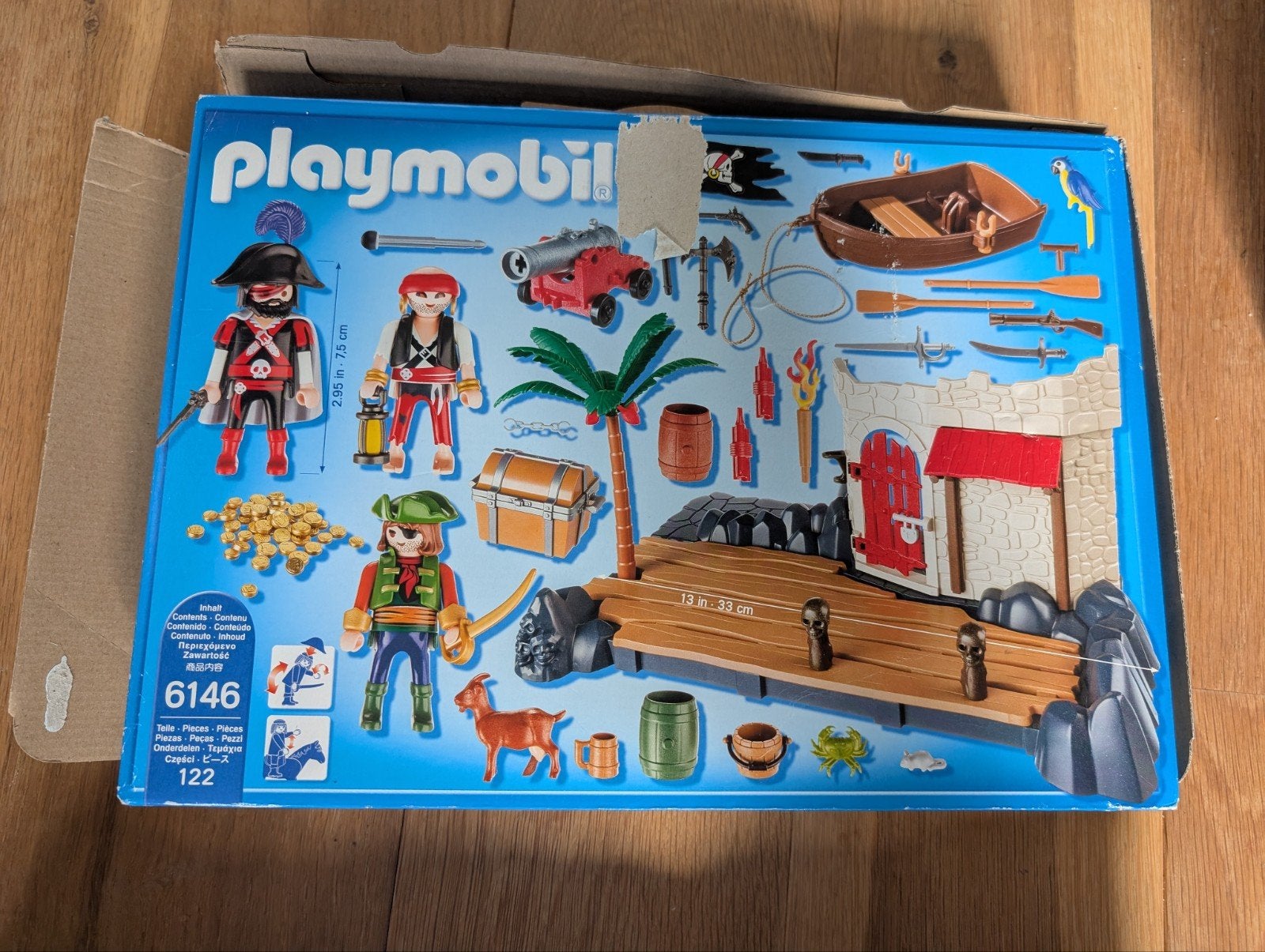 Playmobil piraten eiland set 6146, Pirates, Complete set, Ophalen of Verzenden, Zo goed als nieuw