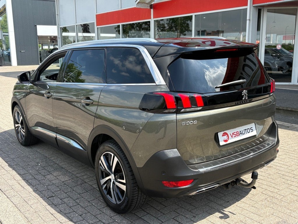 Peugeot 5008 1.2 PURETECH GT 7PERS AUT. PANO LEER TREKHAAK C, Automaat, Gebruikt, Huisgarantie, Met garantie (alle)
