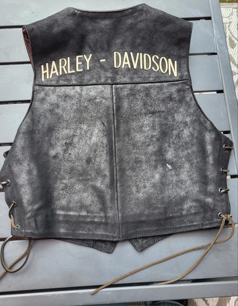 Harley-Davidson motorvest vintage, Motoren, Kleding | Motorkleding, Ophalen of Verzenden, Tweedehands