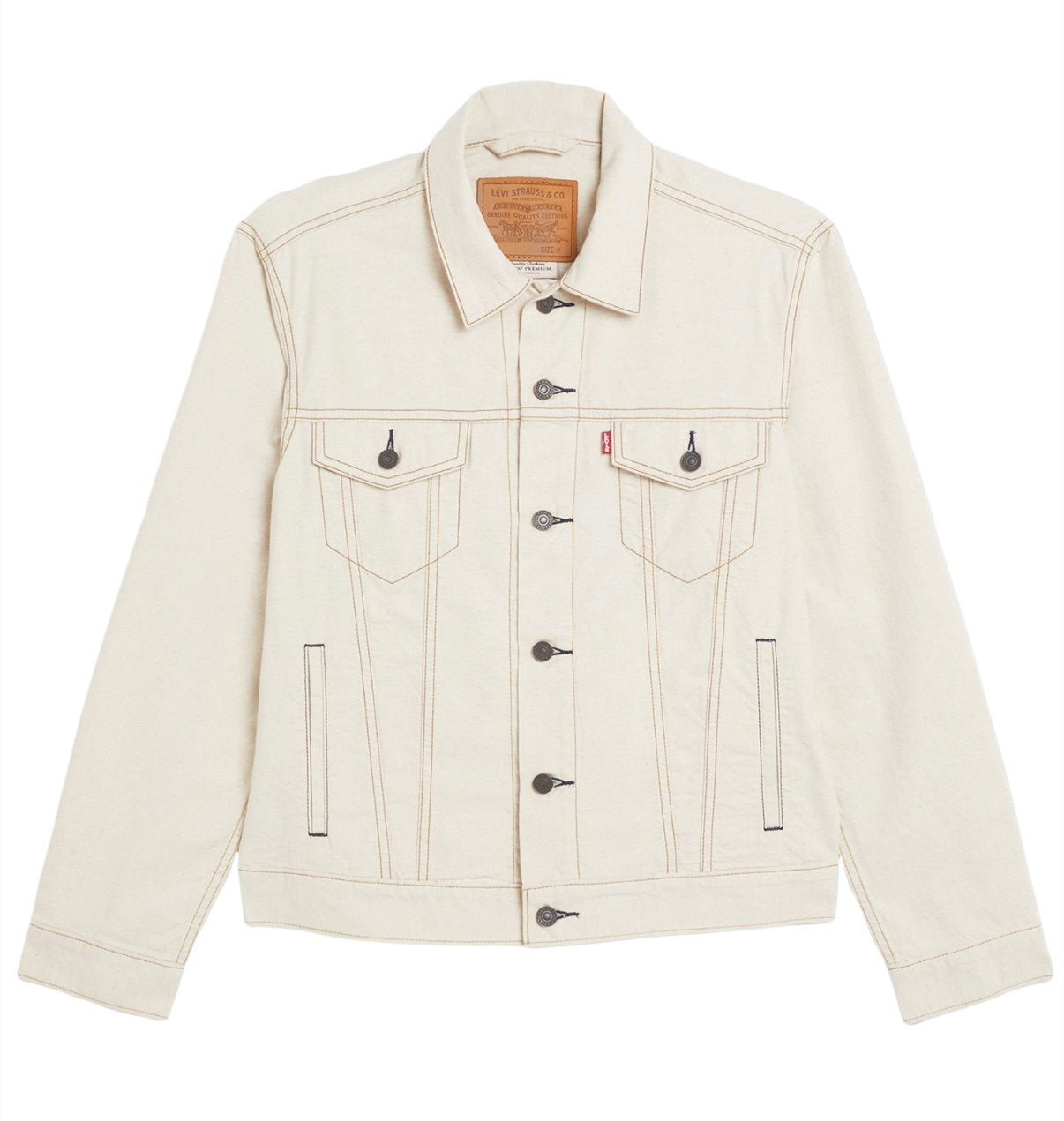 Levi’s Light Linnen Trucker Jacket (M), Ophalen of Verzenden, Nieuw, Maat 48/50 (M), Overige kleuren