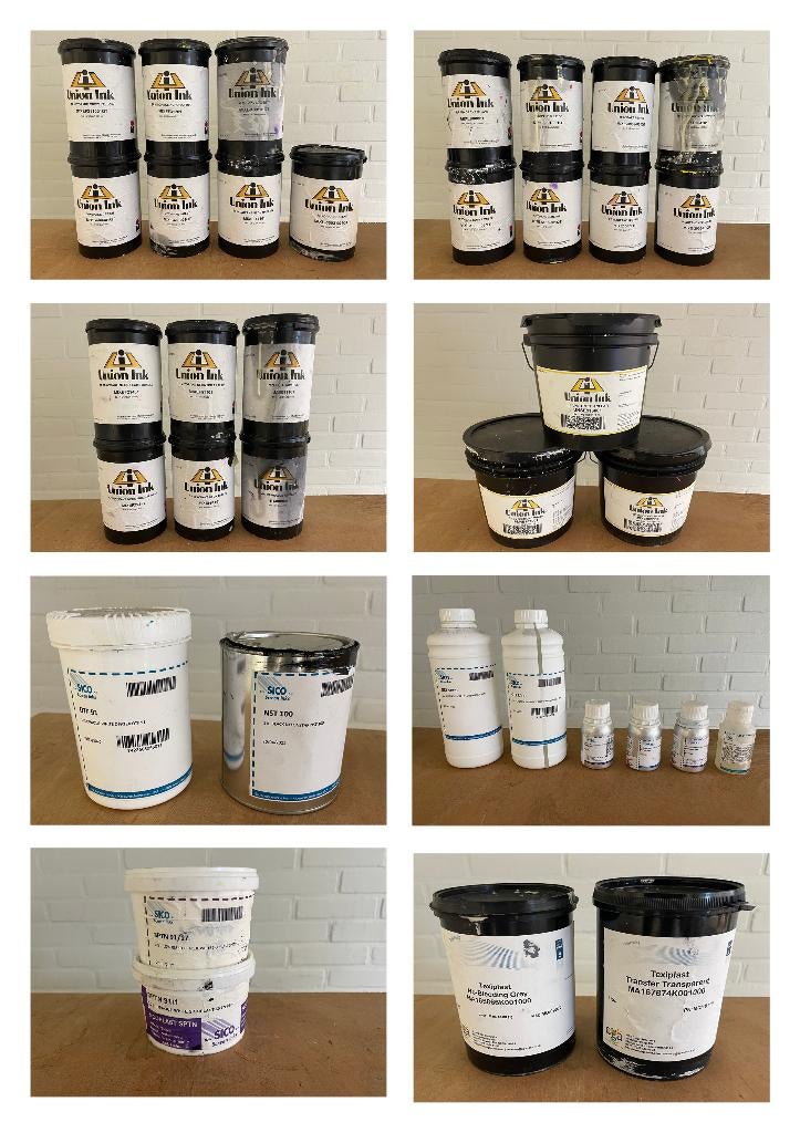 Plastisol screen printing ink lot, Ophalen