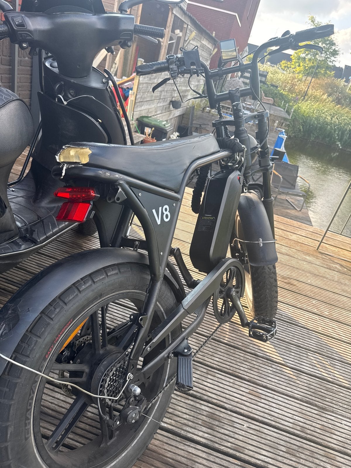 V8 Fatbike E-bike - Stoere elektrische fiets, Gebruikt, 51 tot 55 cm, 30 tot 50 km per accu, Ophalen