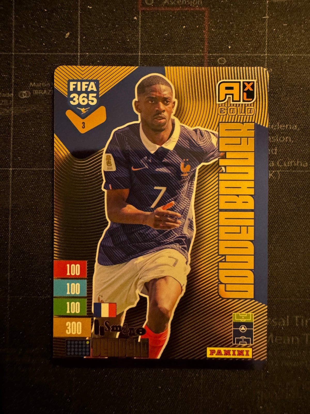 Golden Baller: Ousmane Dembélé (Panini Adrenalyn XL 2027), Ophalen of Verzenden, Zo goed als nieuw, Plaatje