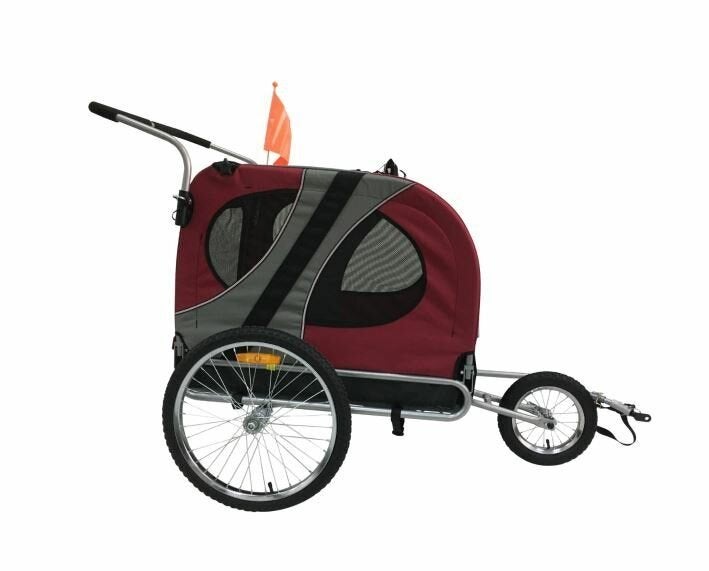 Fietskar Honden Opvouwbaar Rood Hondenbuggy voor € 165,00!, Ophalen of Verzenden, Nieuw, Hondenfietskar