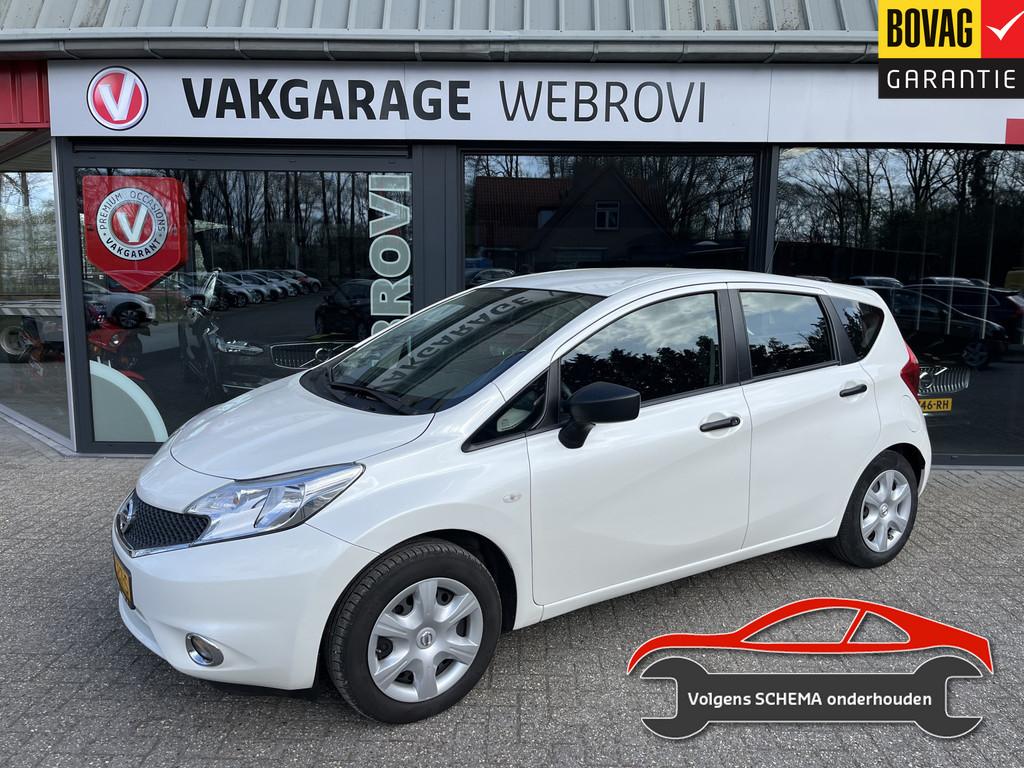 Nissan Note 1.2 Visia 1e Eigenaar Shiro White Metallic, Euro 5, Met garantie (alle), 1198 cc, 430 kg