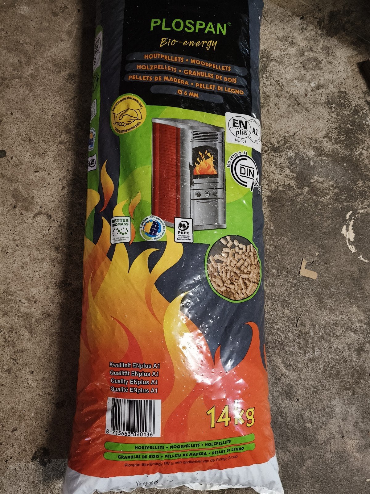 Plospan houtpellets, Tuin en Terras, Haardhout, Minder dan 3 m³, Ophalen