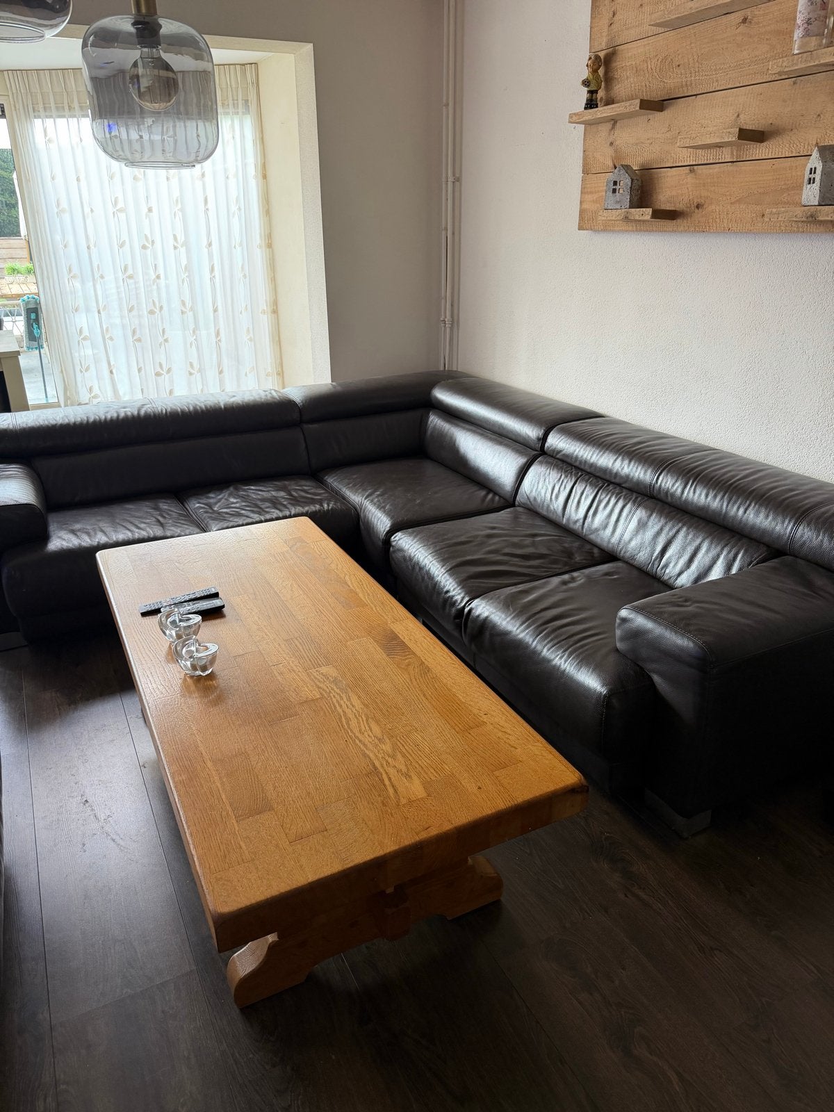 Oisterwijk Salontafel van geloogd eikenhout, Ophalen, Gebruikt, Eikenhout, 50 tot 100 cm