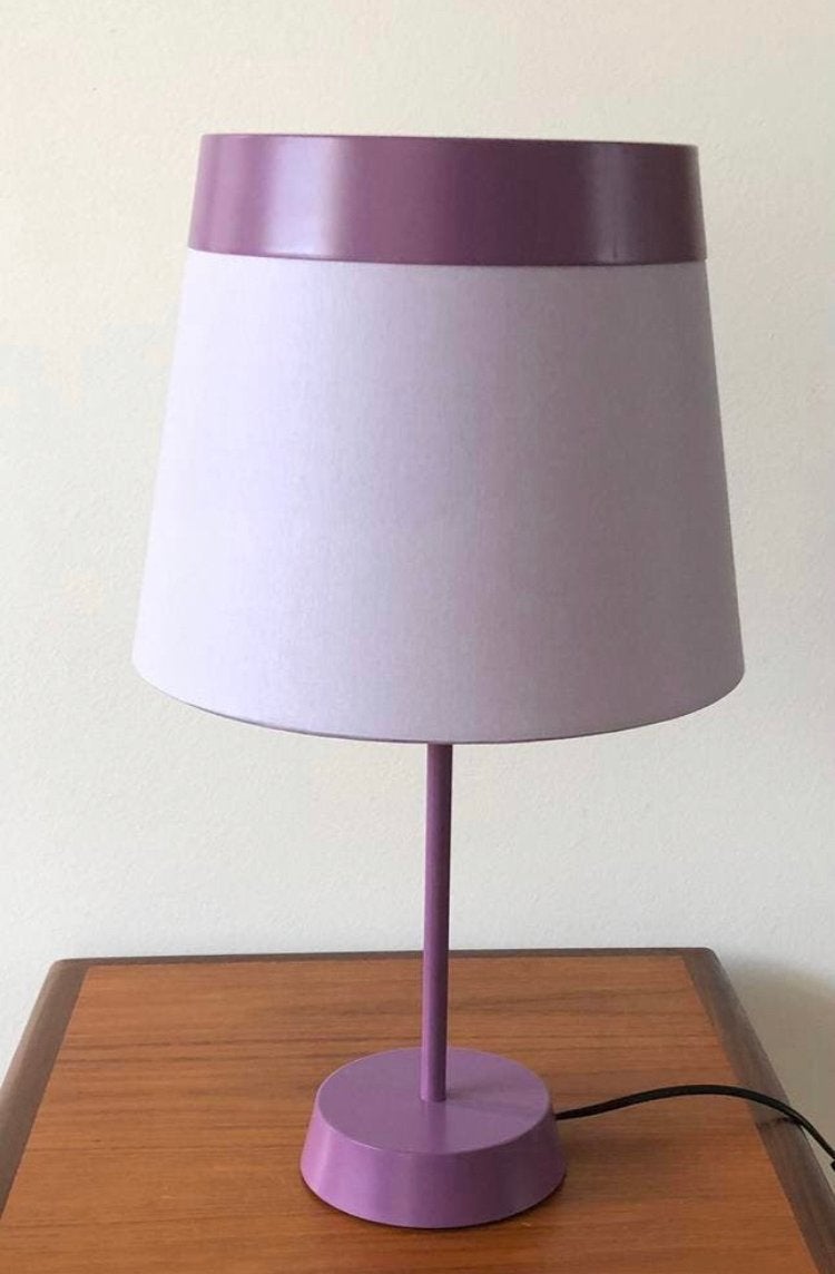Vintage Höltkotter design tafellamp | Lila / paars, Huis en Inrichting, Ophalen of Verzenden, Zo goed als nieuw