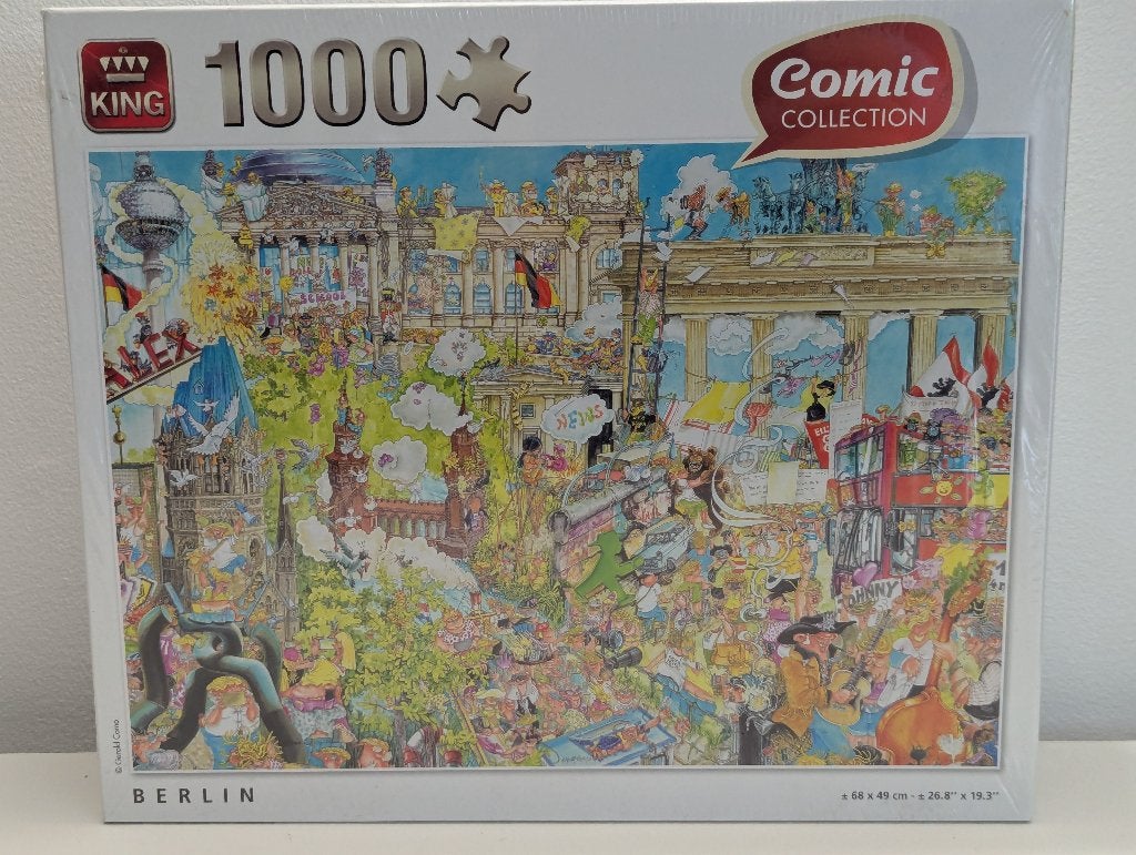 Puzzel - 1000 stukjes, comic, Berlijn, Ophalen, 500 t/m 1500 stukjes, Nieuw, Legpuzzel