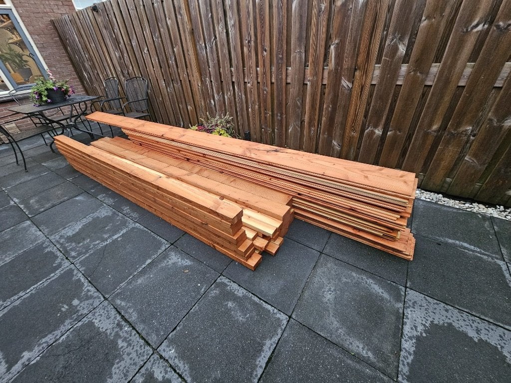 Douglas hout voor een overkapping., Ophalen, Nieuw, Plank, Overige houtsoorten