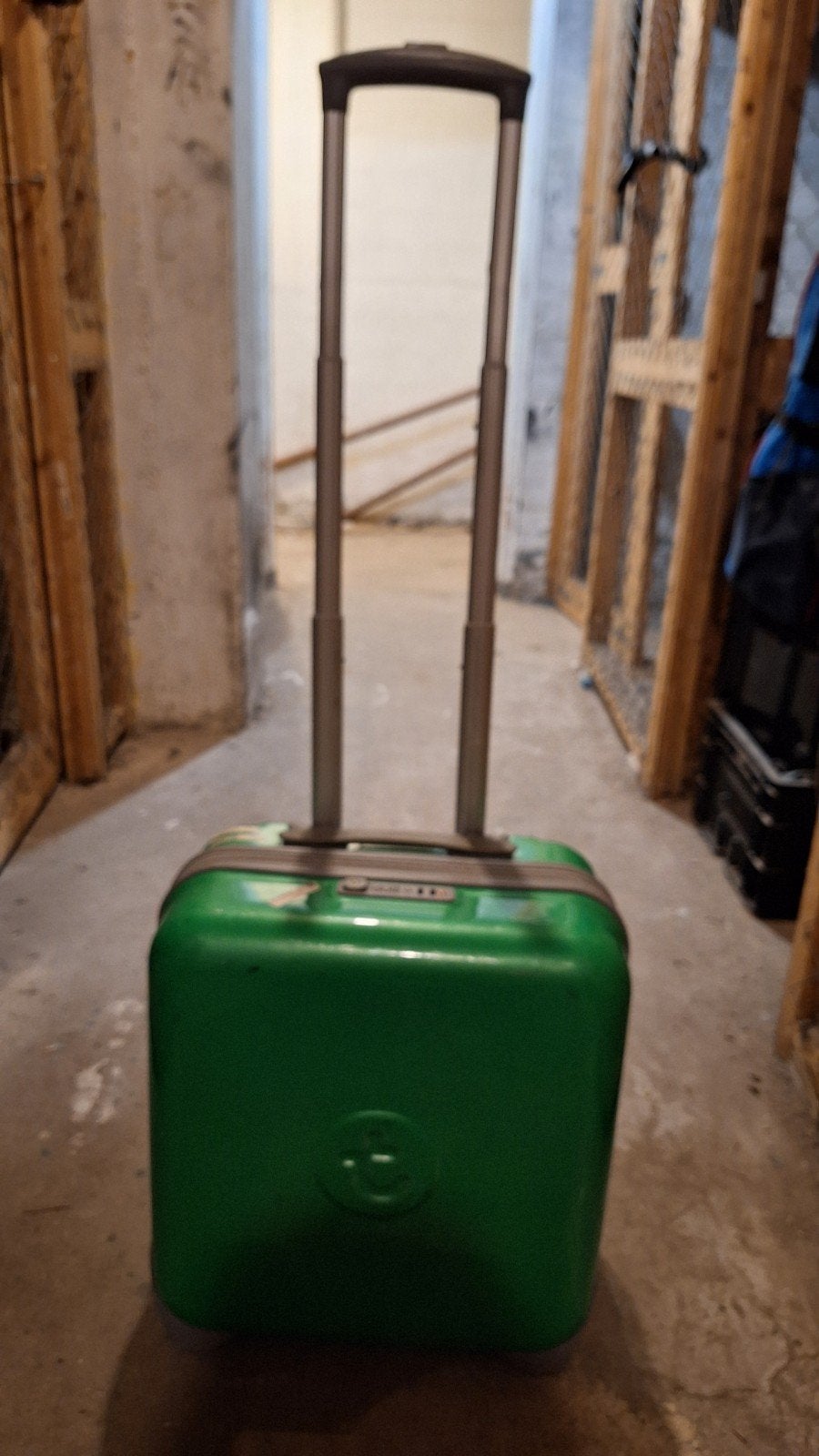 Transavia Trolley Groen - Collectors Item, Ophalen, Uitschuifbare handgreep, Gebruikt, 20 tot 30 cm