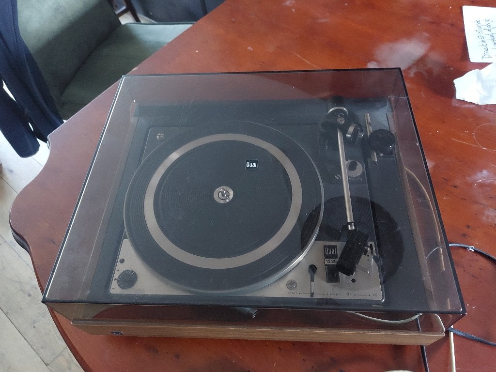 OPKNAPPER: Dual 1228 Platenspeler - Defect (binnenwerk/knop), Audio, Tv en Foto, Ophalen, Niet werkend, Platenspeler, Dual