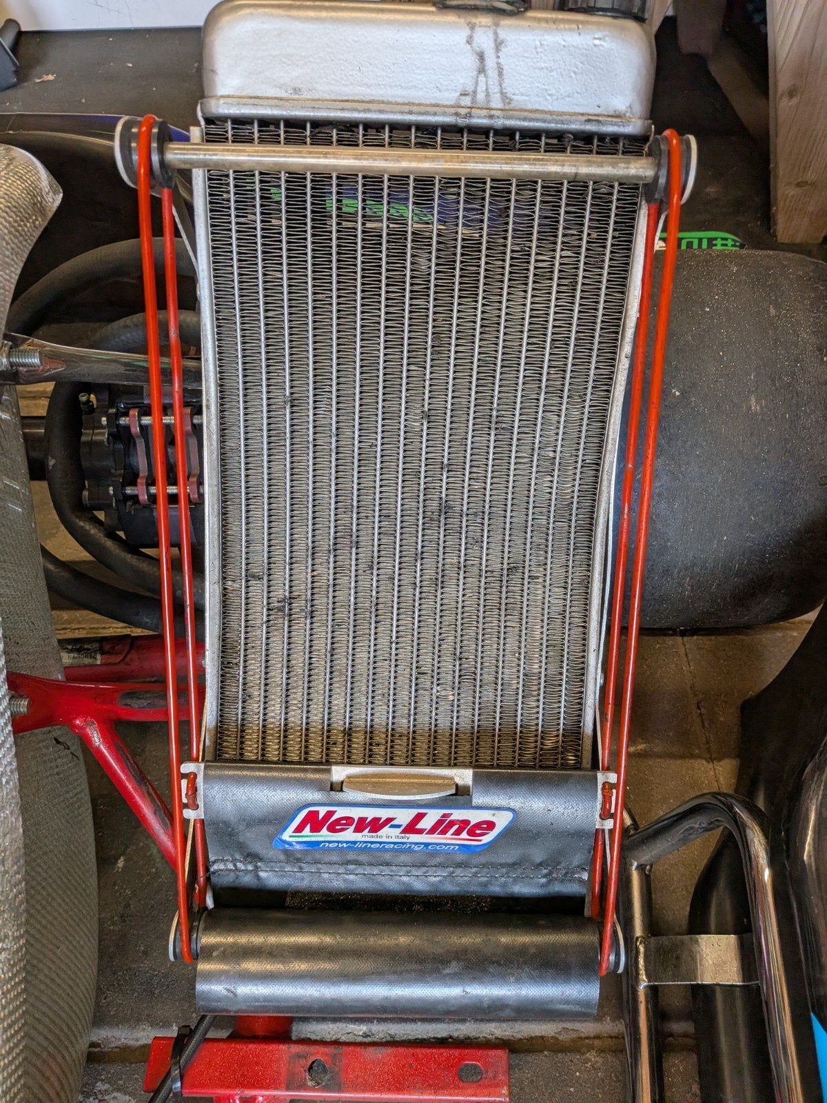 New-Line kart radiator met elektrische waterpomp, Ophalen of Verzenden, Gebruikt